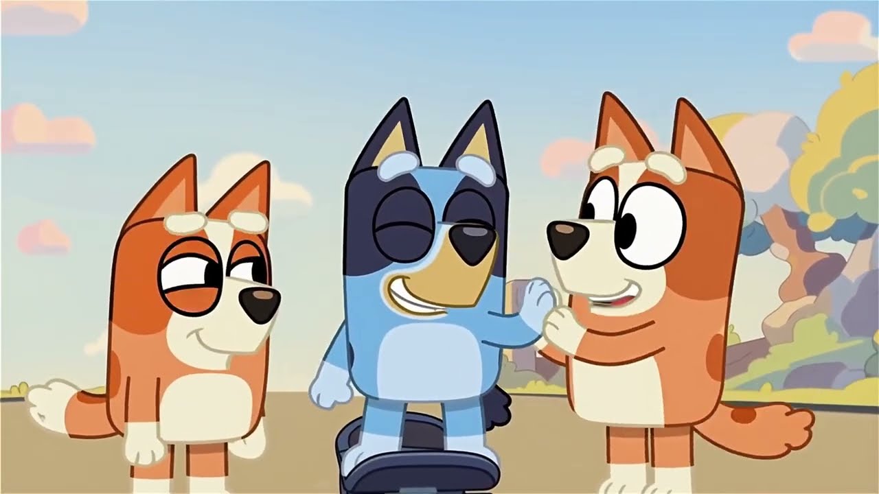 🛹 Bluey en Patineta para Niños y Bebés 🎵 Canción Infantil Divertida