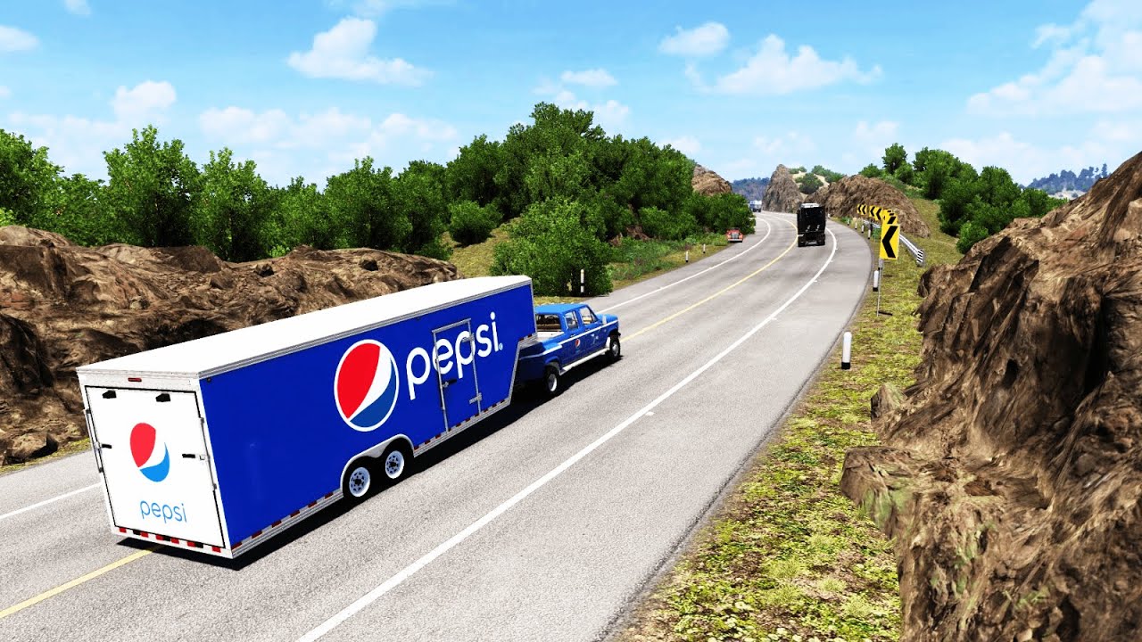 Camioneta Ford F350 transportando PEPSI en San Luis Potosí | American Truck Simulator México 1.52