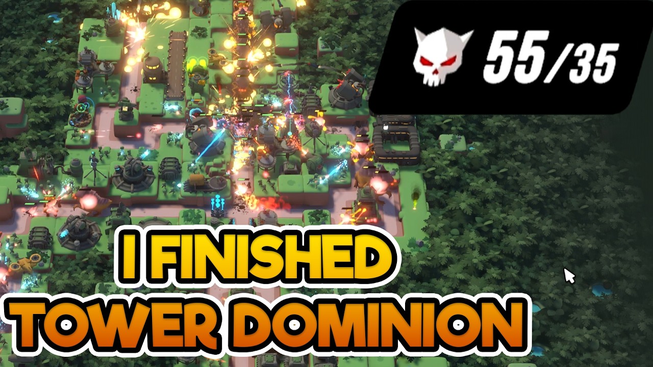 I BROKE this GAME | Wave 54 in TOWER DOMINION (World Record)