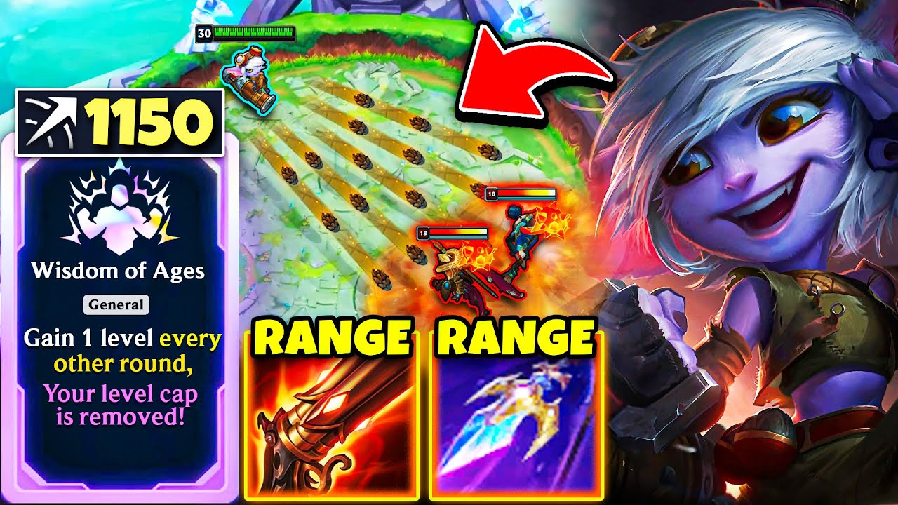 Tristana, but I’m level 30 and have 1150 attack range
