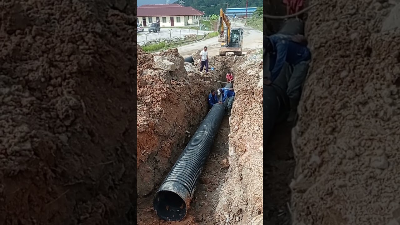 Masih bergulat pemasangan pipa HDPE
