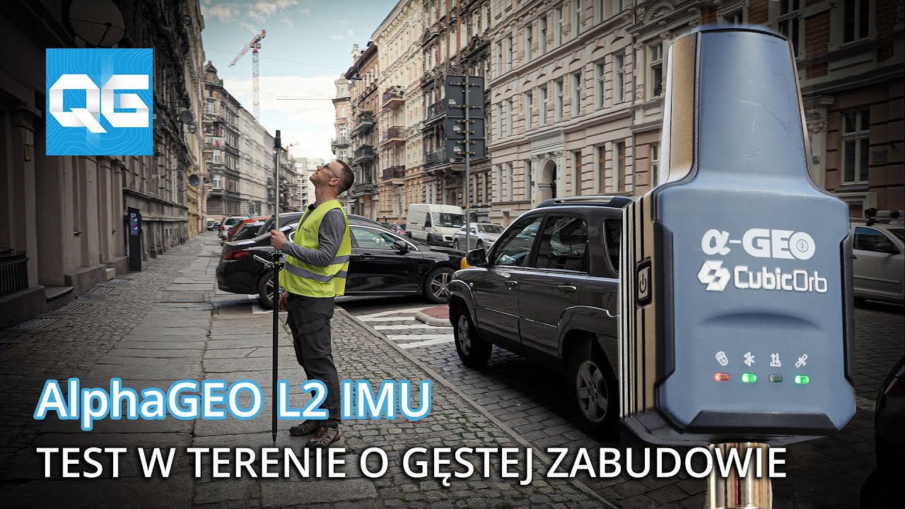 AlphaGEO L2 IMU - Test odbiornika w gęstej zabudowie (Geodezyjny odbiornik GNSS od Cubic Orb)