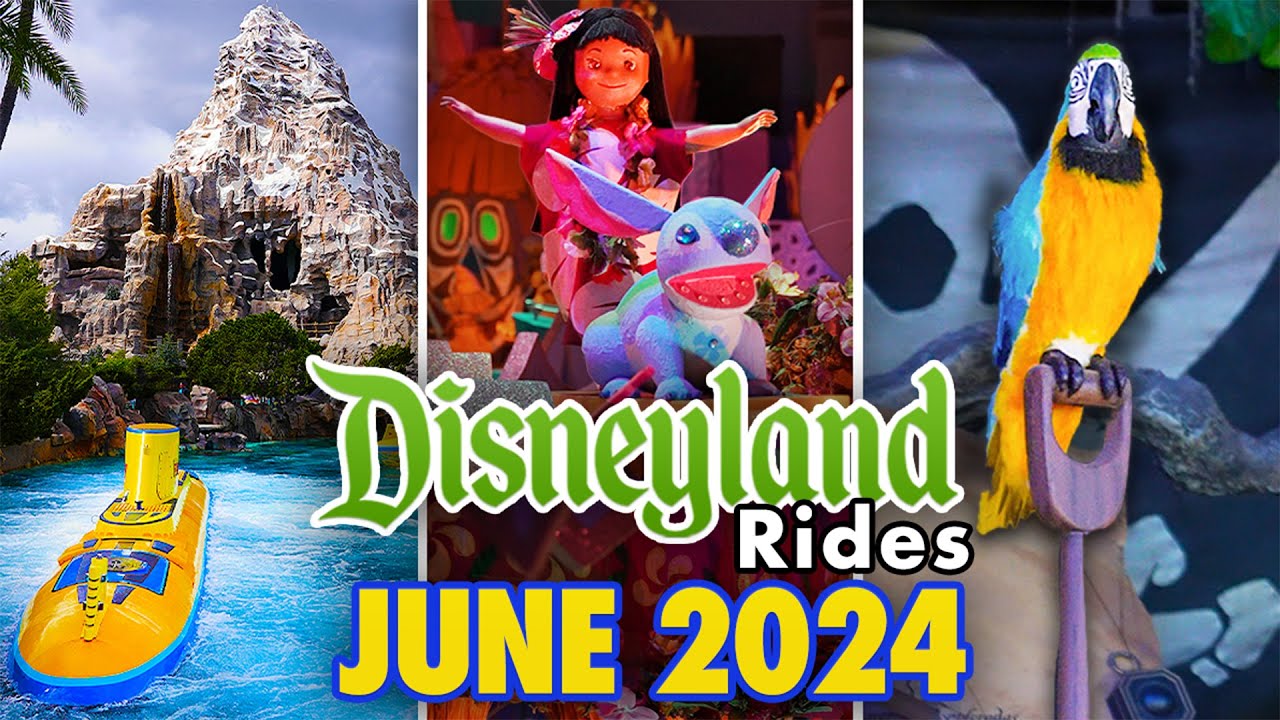 Disneyland Rides - June 2024 POVs [4K 60FPS]