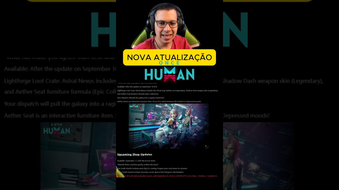 NOVA ATUALIZAÇÃO ONCE HUMAN 