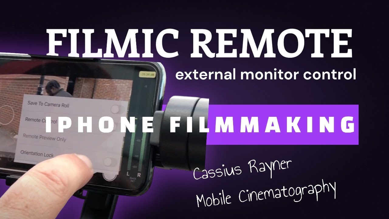 filmic remote by FiLMiC Pro - how i use the remote on a shoot