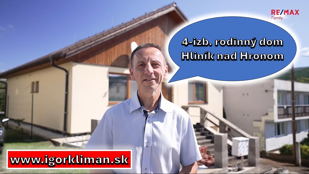 Na predaj 4-izb. rodinný dom Hliník nad Hronom