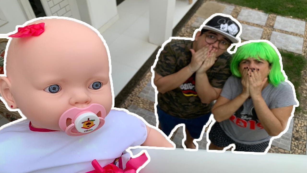 VELHOTE E TIA GRAÇA VIRAM BABÁS POR UM DIA!! (Pretend to play nanny)