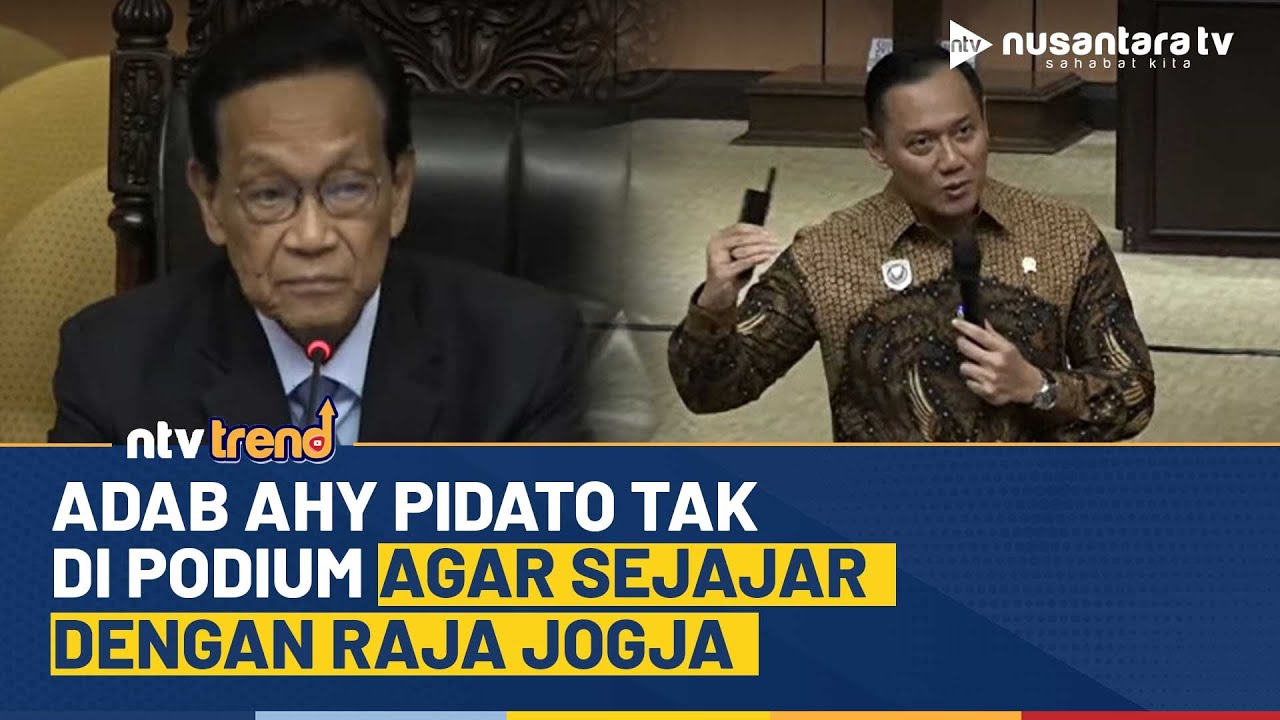 Adab Ahy Pidato Tak di Podium Agar Sejajar dengan Raja Jogja | NTV