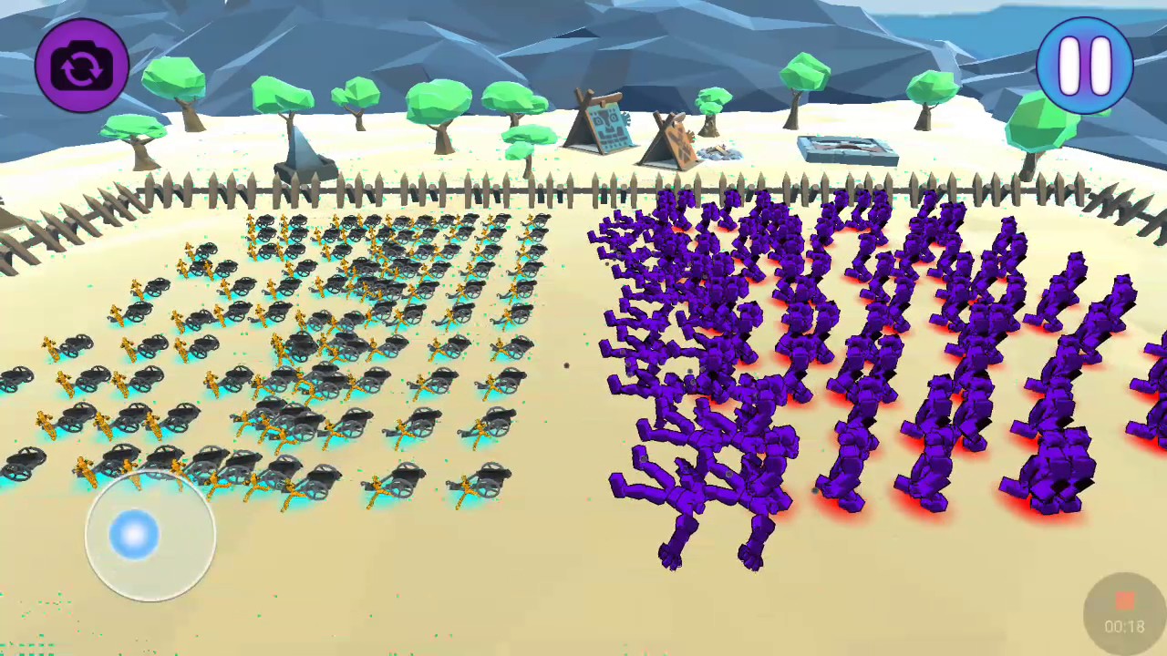 100 Cannon VS 100 Giant - Epic Battle Simulator (EBS)