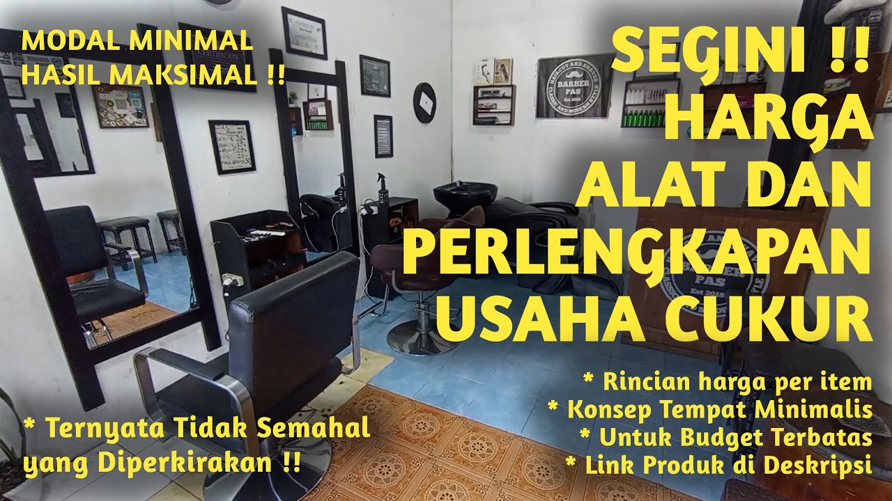 Barber Pemula wajib Tau !! Ini Alat dan Perlengkapan yang dibutuhkan untuk buka usaha Cukur