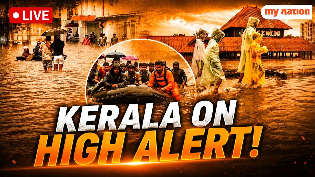 Monsoon Fury in Kerala LIVE 🔴 IMD Issues Orange Alert | Floodwaters Rise, Landslide Threat Grows
