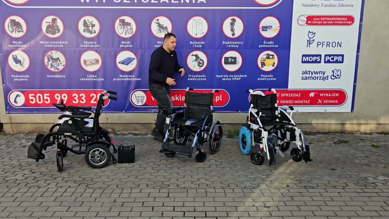 Wózek inwalidzki elektryczny lekki i składany. Podpowiemy jak uzyskać z NFZ wózek BEZPŁATNIE ♿️