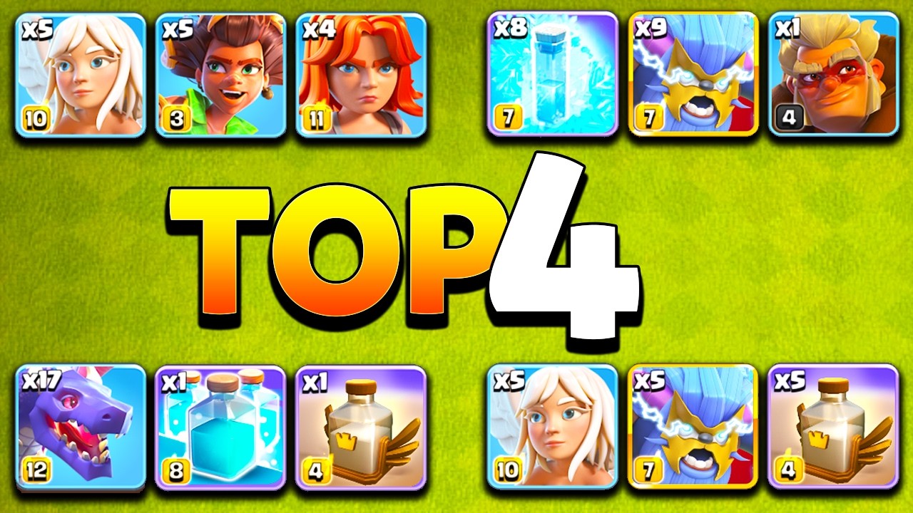 Top 4 Best TH17 Attack Strategies after UPDATE! Clash of clans