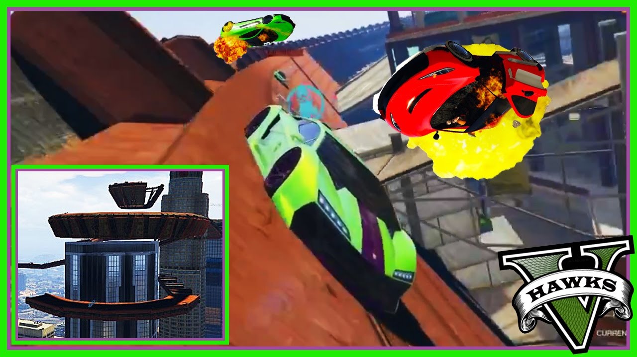GTA 5 Custom Races - Big Long Ride n Sky Race (My Creations) Grand Theft Auto 5 Race Links