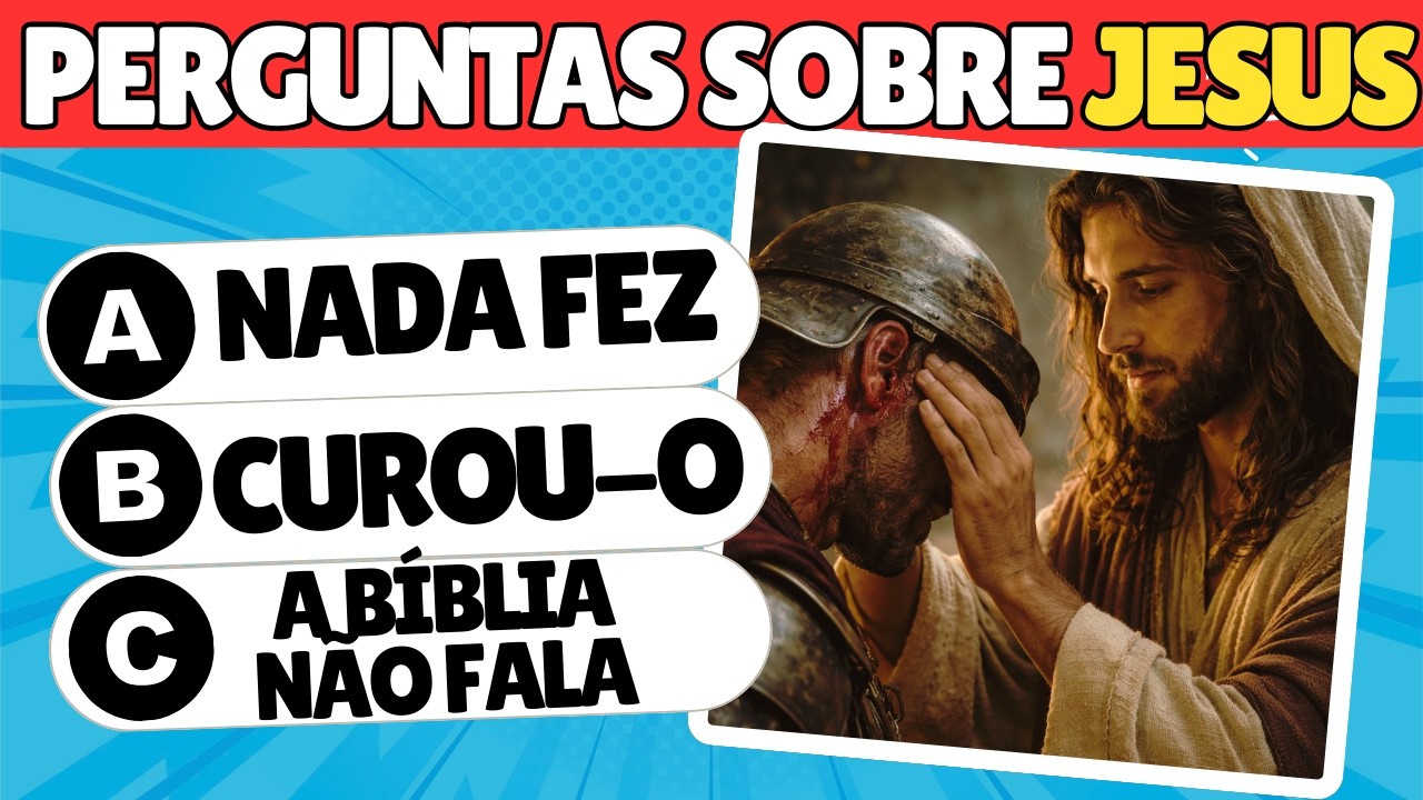 Você Consegue Acertar Mais de 30 Perguntas Sobre Jesus? ✝️🔥 Quiz Bíblico Desafiador