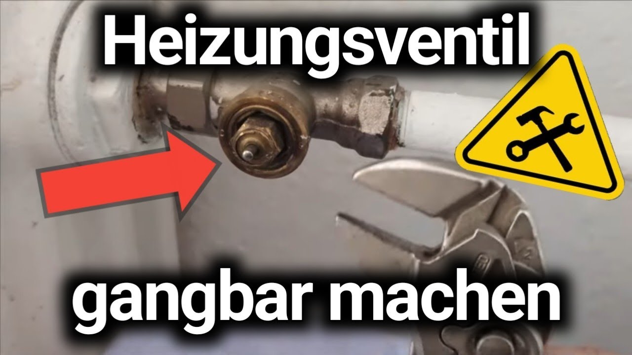 Heizungsventil wieder gangbar machen - Heizungsventil klemmt | Heizkörper reparieren | Thermostat 🔥✅
