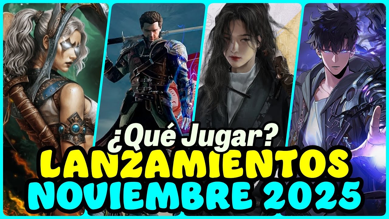 La variedad 🤪  Lanzamientos NOVIEMBRE 2025 - Nuevos MMOs, RPGs, F2Ps , estrategia, roguelikes...