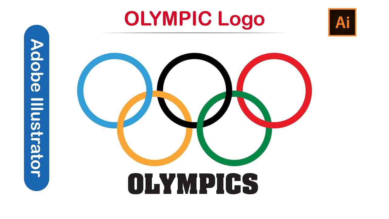 Graphics Designing Course Adobe Illustrator Class 39 OLYMPICS Logo by Sky Graphics