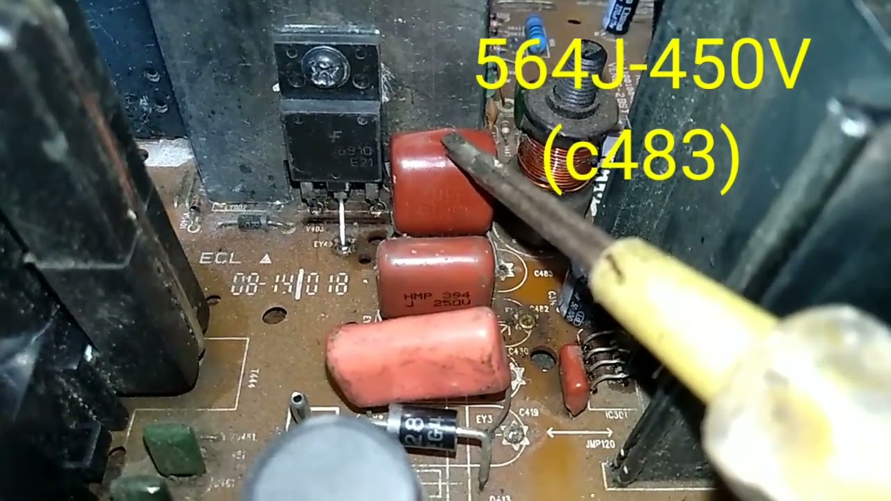 Output section PF capacitor value Details in Sansui, Videocon, Akai, Philips CRT TV.