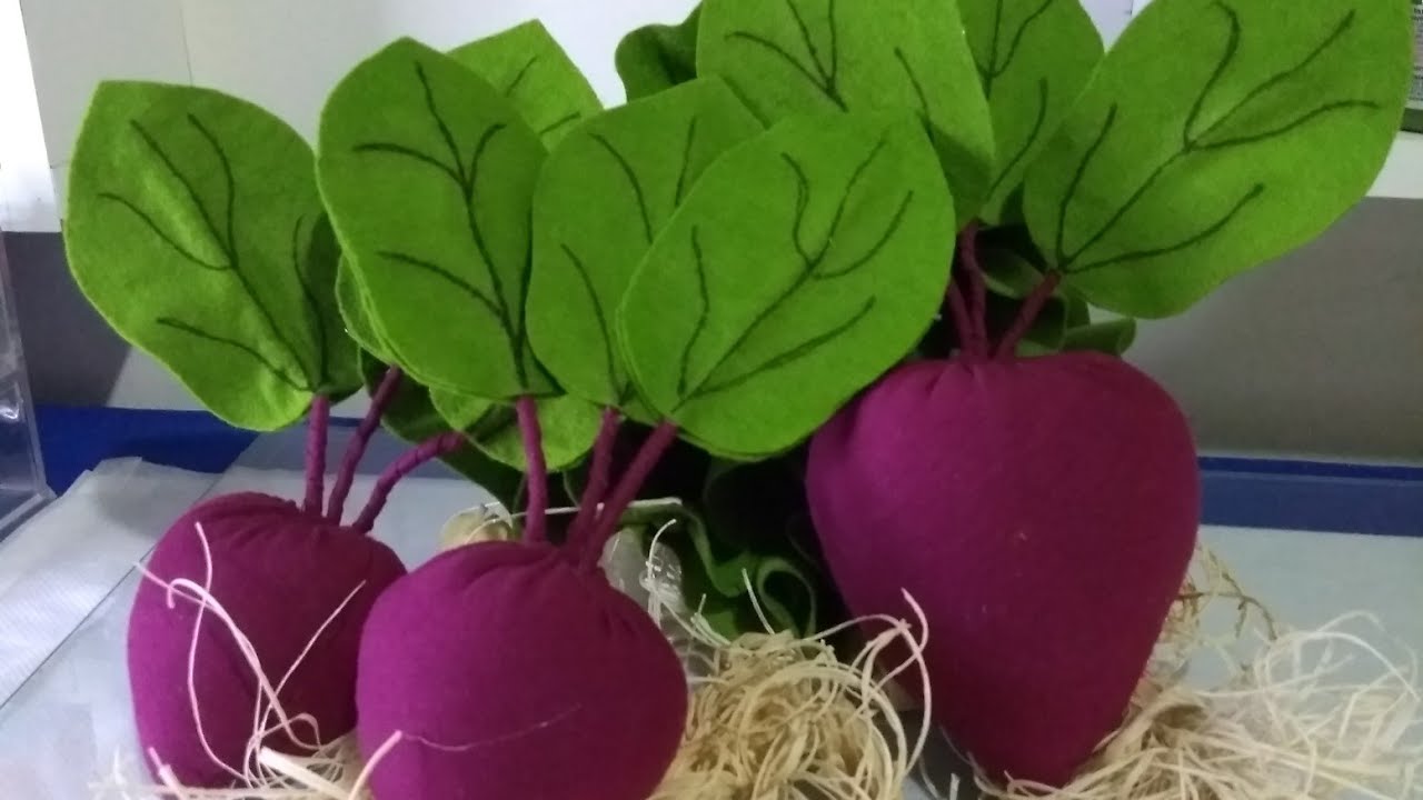 BETERRABA em feltro // Hortinha!