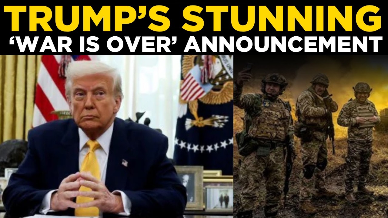 TRUMP LIVE: Trump Says &ldquo;The War Is Completely Over&rdquo; | Breaking News & Latest Update | WORLD NEWS