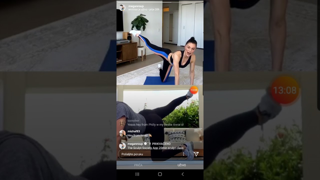 Megan roup live workout