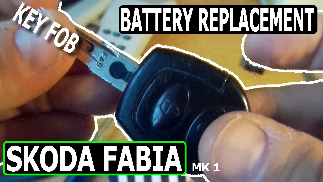 Замена батарейки брелока Skoda Fabia (99-07)