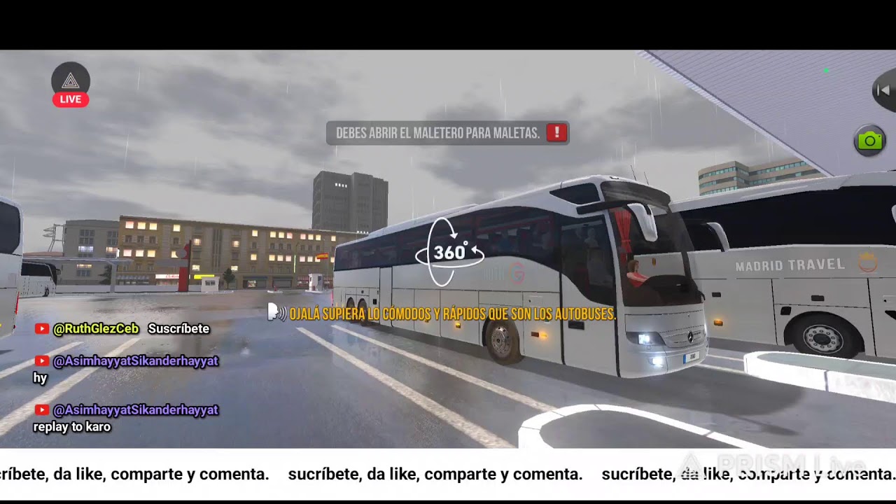 Bus Simulator Ultimate 🥏 Ruta con lluvia ⛈️ relajante