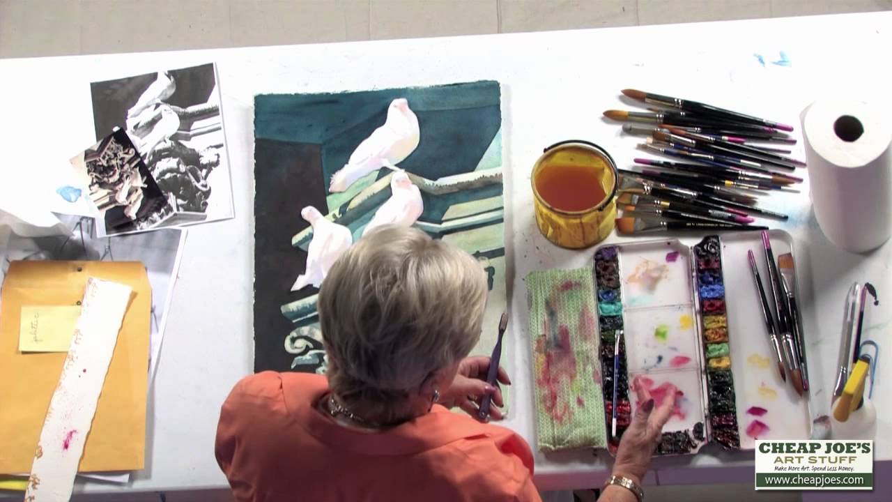 How To Add Splattering in Your Painting With Watercolor Artist Anne Abgott
