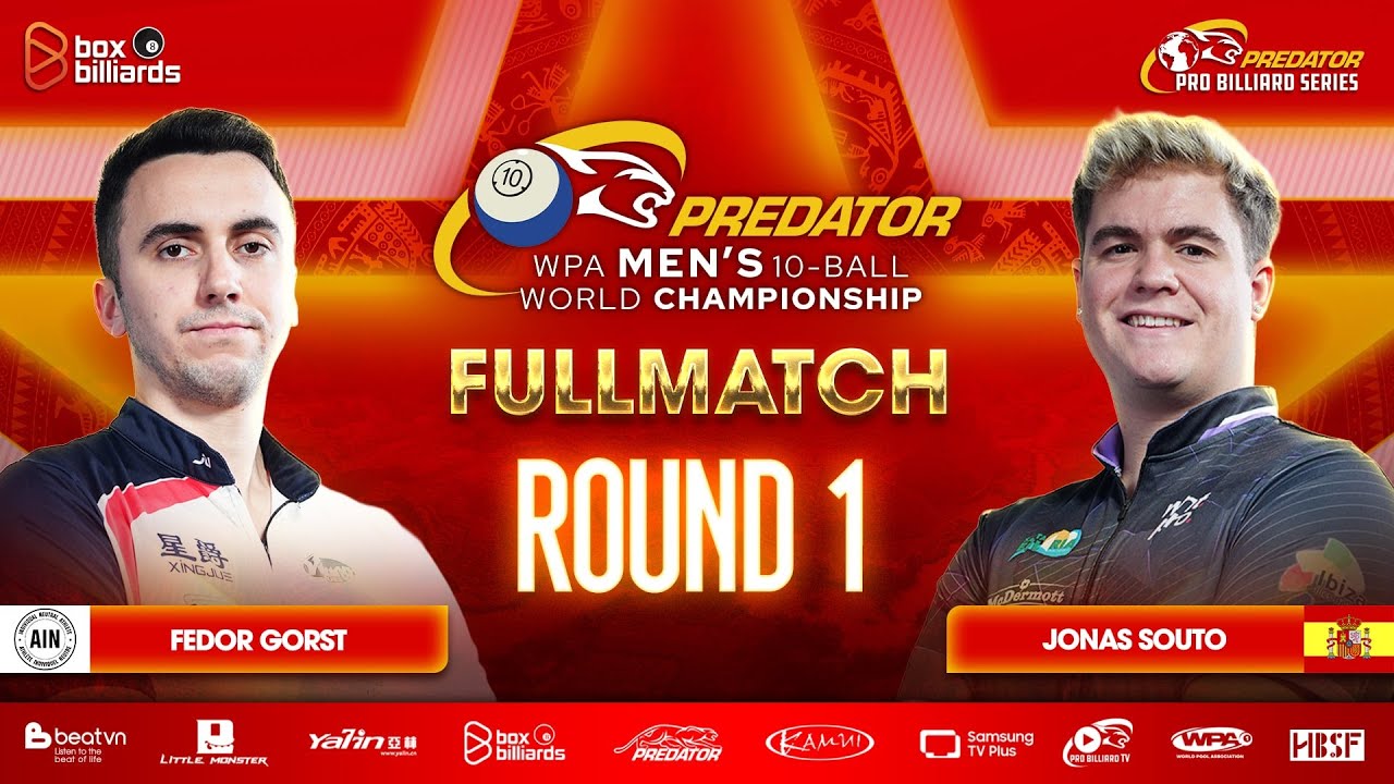 Fedor Gorst vs Jonás Souto | 2025 PREDATOR WPA MEN'S 10-BALL WORLD CHAMPIONSHIP