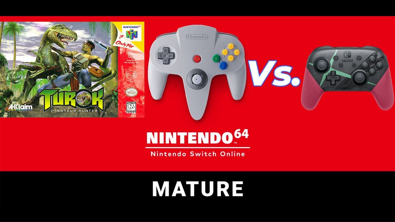 N64 vs Switch Pro - Turok: Dinosaur Hunter - Which controller is best to play in 2024???