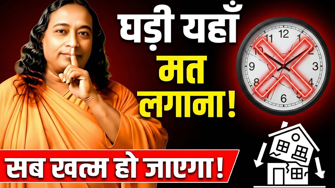 भूलकर भी इस दिशा में घड़ी मत लगाना, वरना पूरा घर बर्बाद हो जाएगा! | Vastu Tips