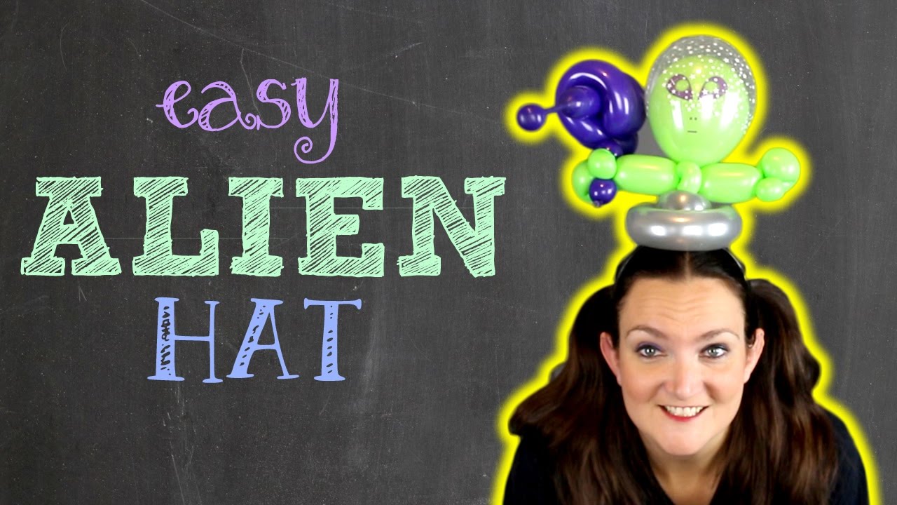 EASY ALIEN HAT / HAIRBAND Balloon Animal Tutorial - Learn Balloons with Holly!