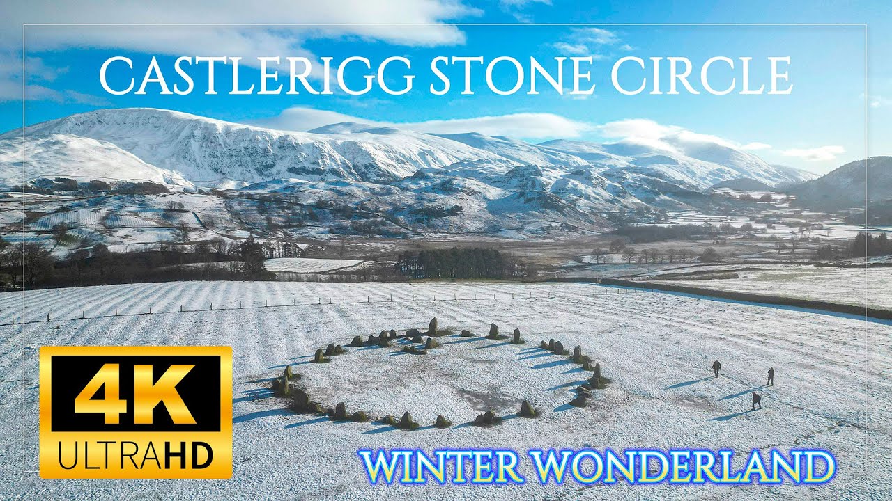 Castlerigg Stone Circle, Keswick ~ Aerial Video (Jan 2025)