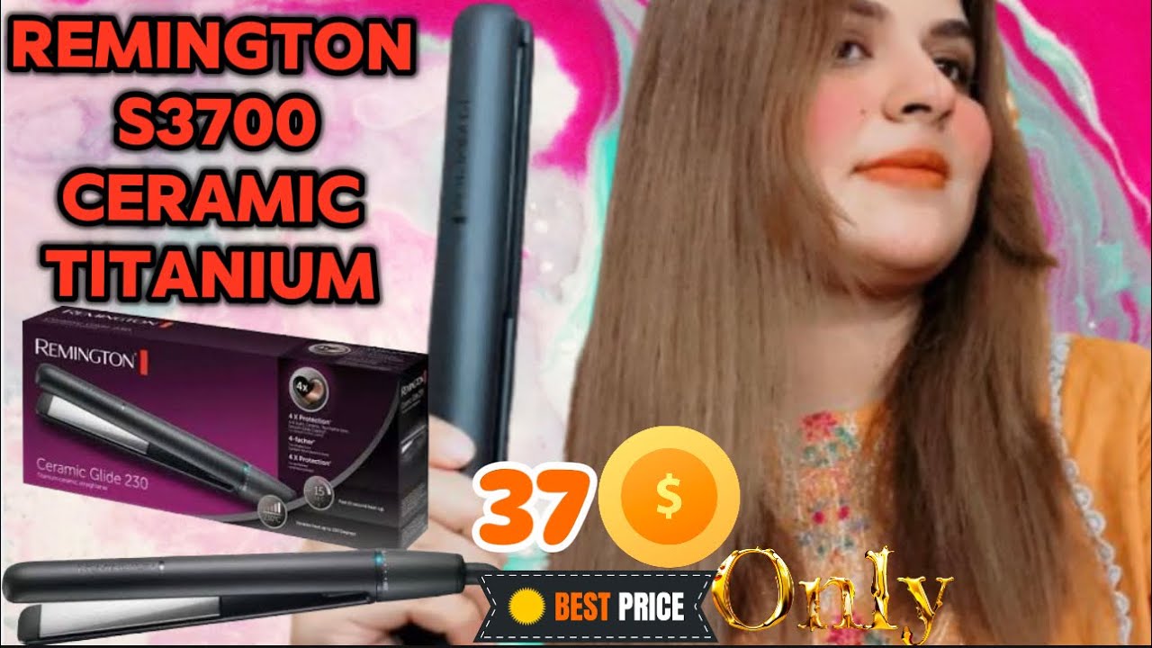 Best Remington hair straightener|s3700 ceramic+titanium| affordable straightener | dry damage hair
