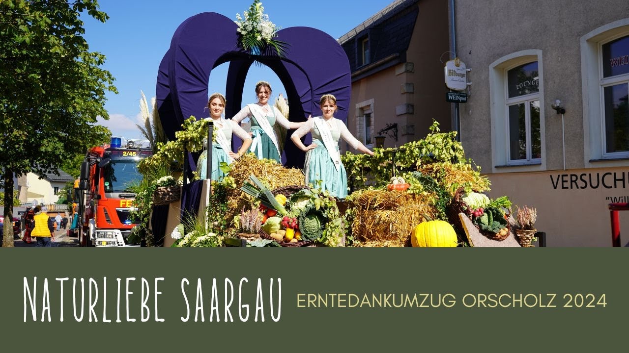 Erntedankumzug Orscholz 2024: Kreative Strohpuppen und Sonnenschein #naturliebesaargau