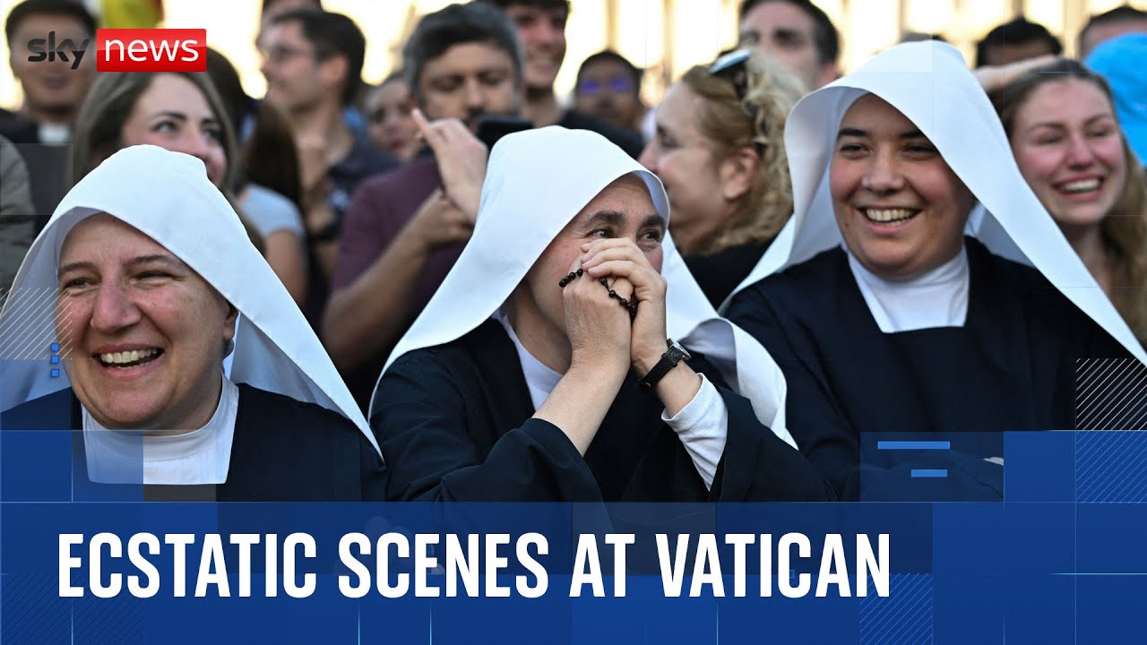 St Peter's Square erupts as new pope is elected