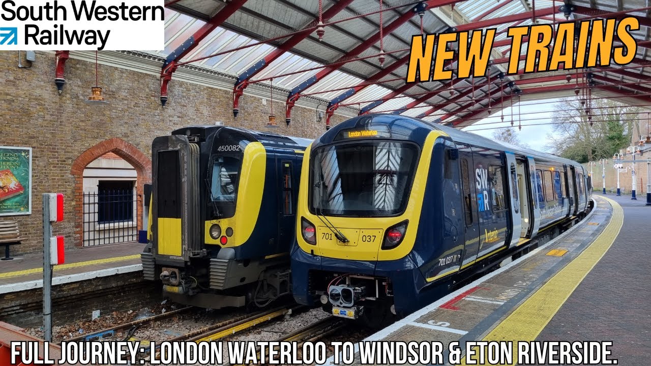*NEW TRAINS*| South Western Railway Class 701 Stock: London Waterloo to Windsor & Eton Riverside.
