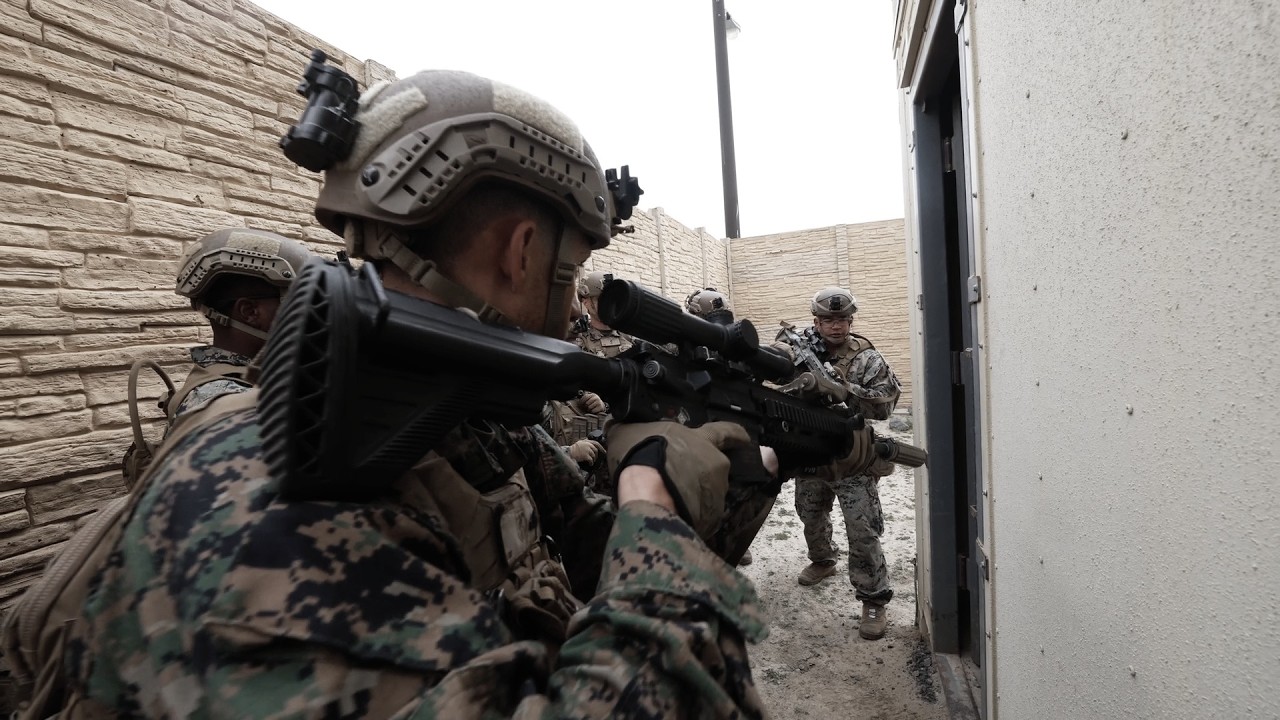 U.S. Marines conduct Military Operations on Urbanized Terrain (MOUT)