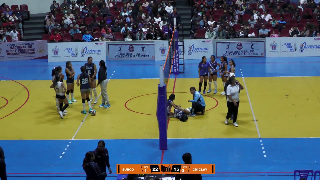 SURCO VS CHICLAYO NACIONAL SUB 15 DE VOLEY 23 DE FEBRERO