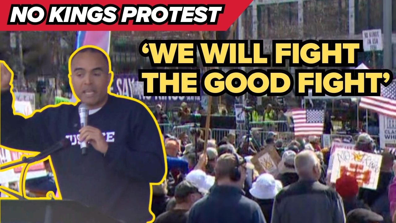 Washington Attorney General, Nick Brown, speaks at No Kings Rally | Seattle No Kings Rally