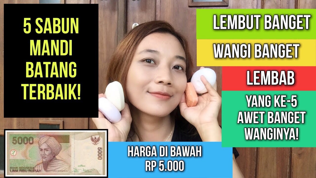 5 SABUN BATANG MURAH DI SUPERMARKET YANG WANGI BANGET DAN LEMBUT DI KULIT || SABUN MANDI TERBAIK