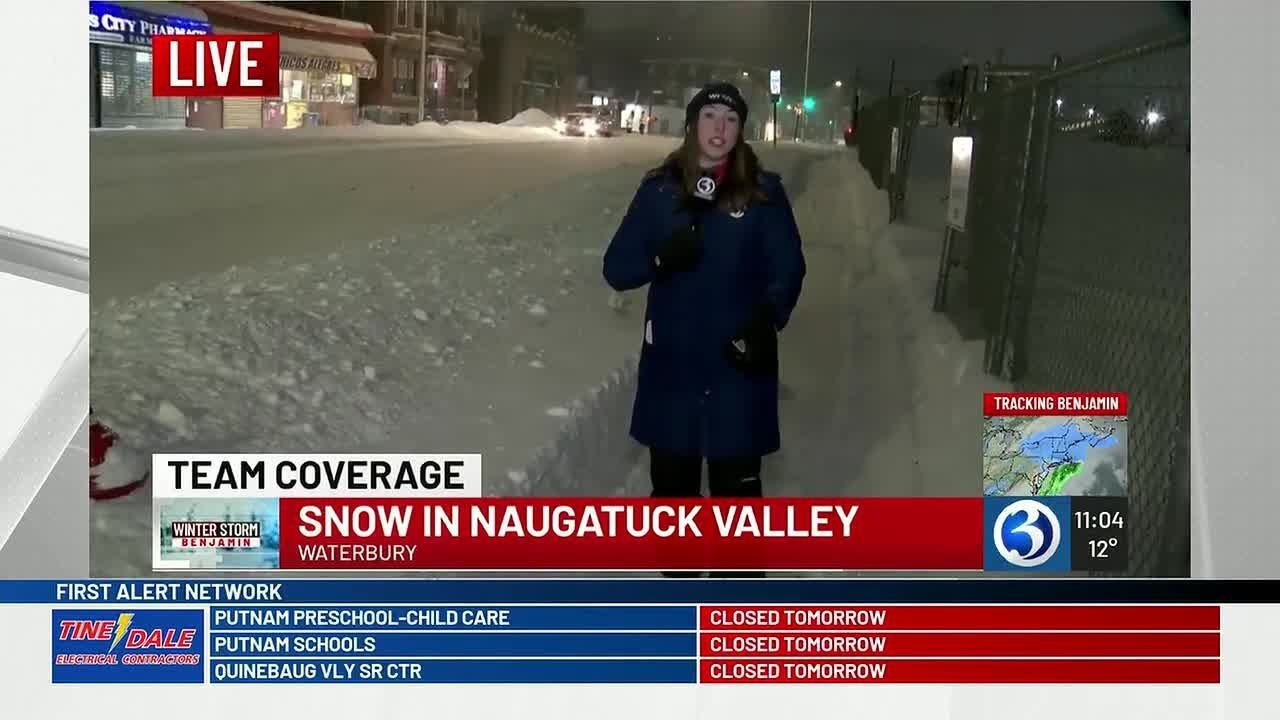 Clearing starts after Winter Storm Benjamin makes a massive impact in Waterbury