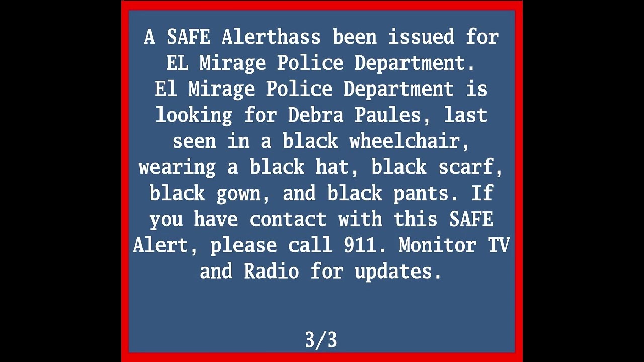 (added mock DASDEC) Administrative Message/SAFE ALERT in Arizona on New Years 2026