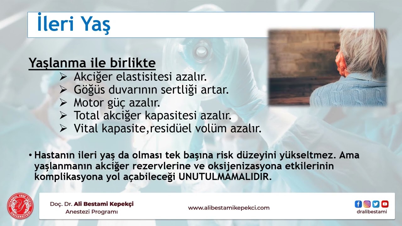 Solunum Sistemi Hastalıklarında Anestezi