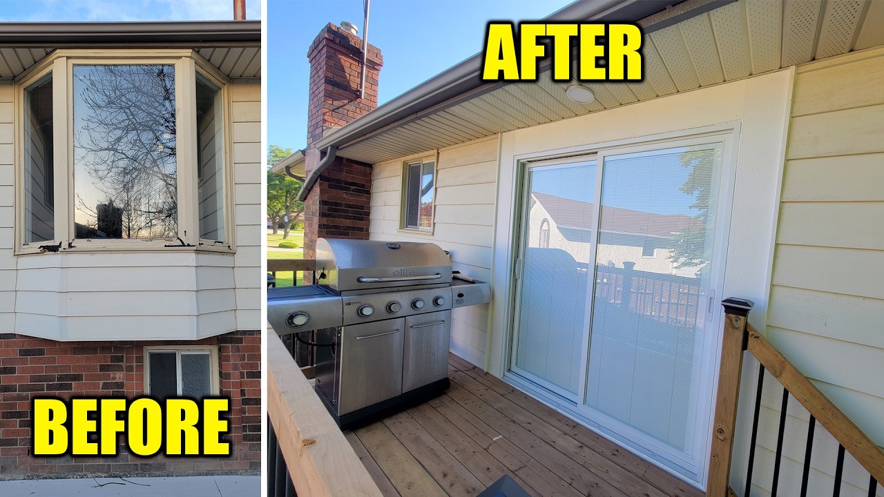 Converiting a Bay Window to a Sliding Patio Door