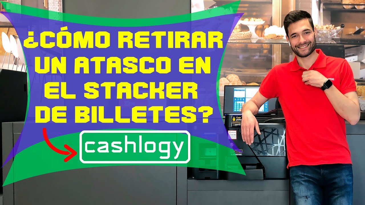 ¿Cómo solucionar un atasco en el stacker de billetes de Cashlogy?