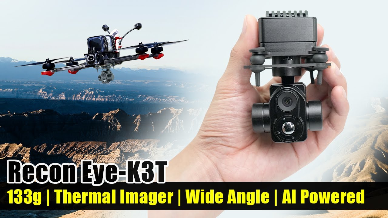Meet Recon Eye-K3T: 133g Micro Gimbal with EO/IR Dual Sensors and AI Autonomous Tracking