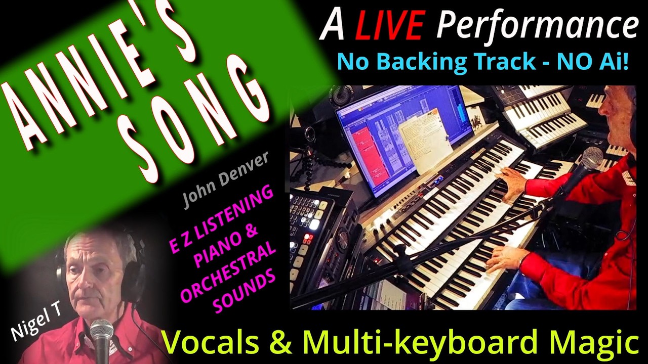 ANNIE'S SONG LIVE: Vocals, Piano, Bass, Orchestra, Harmonica by 
