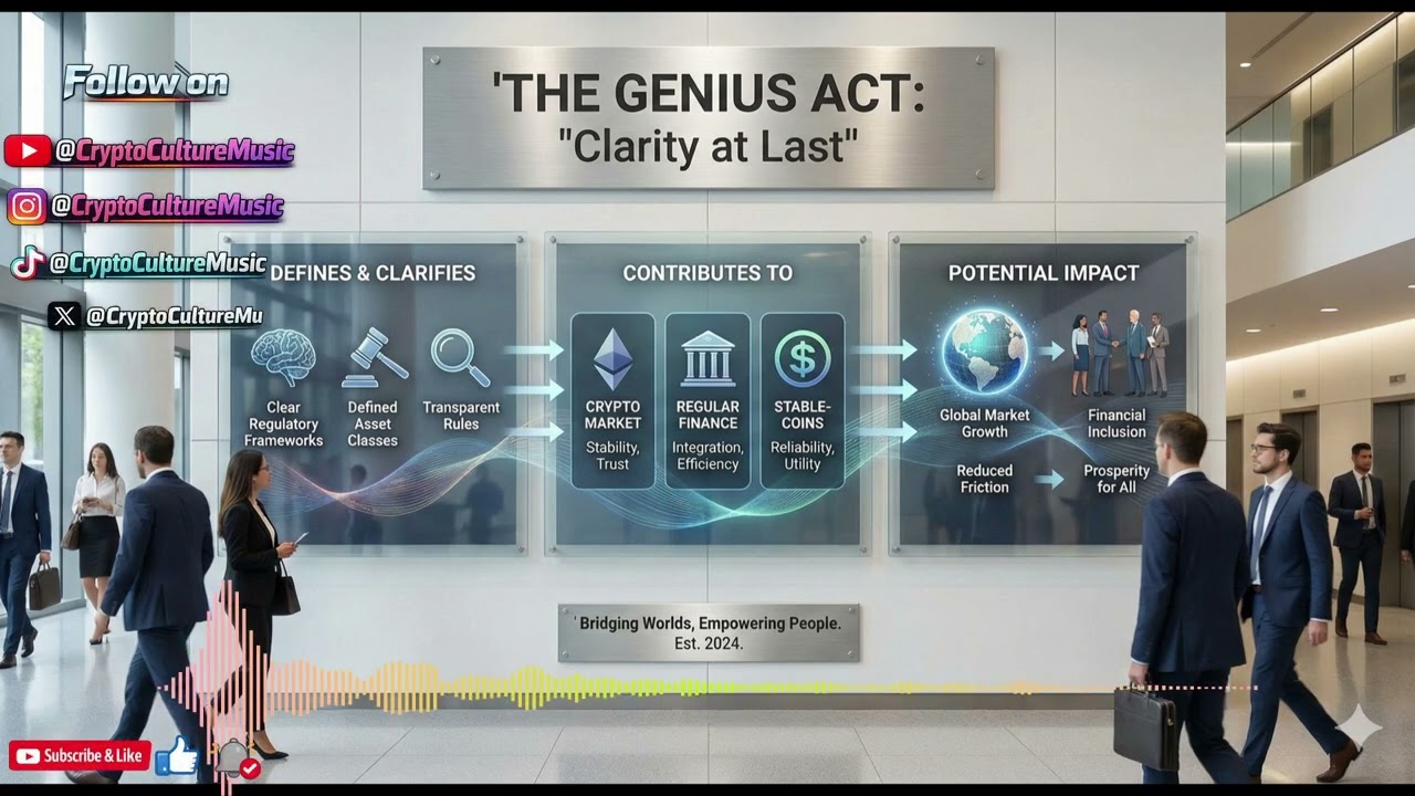 The Genius Act - Clarity at Last: Crypto Stablecoin Regulation Anthem #Crypto #stablecoin #geniusact